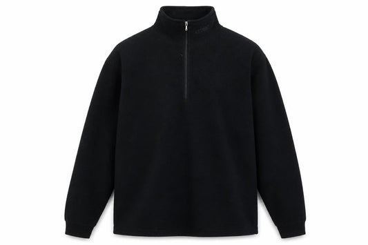 Cross Mens Black Polyester Henley Sweatshirt Size M