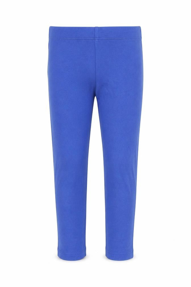 NEXT Girls Blue Cotton Capri Trousers Size 3 Years Regular Pullover - Leggings