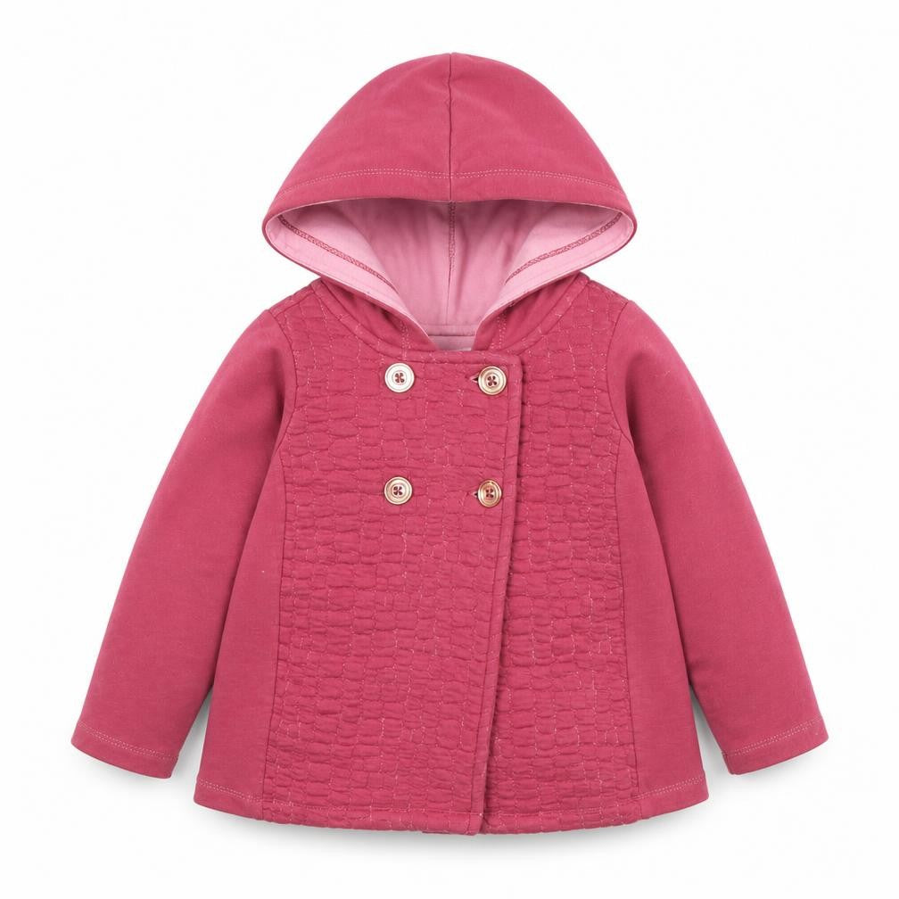 Max Studio Girls Pink Basic Jacket Jacket Size 3 Years Button