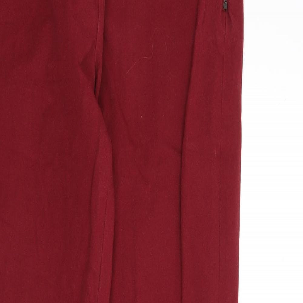 French Connection Womens Red Cotton Skinny Jeans Size 10 L26 in Regular Zip