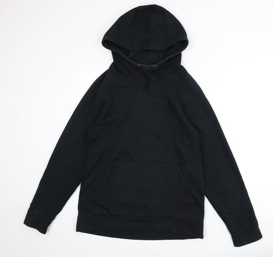 Jordan Mens Black Cotton Pullover Hoodie Size M
