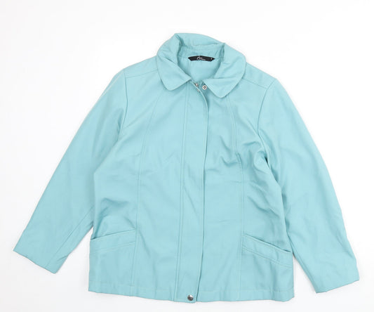 Bonmarché Womens Blue Jacket Size S Zip