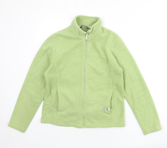 M&Co Womens Green Jacket Size M Zip
