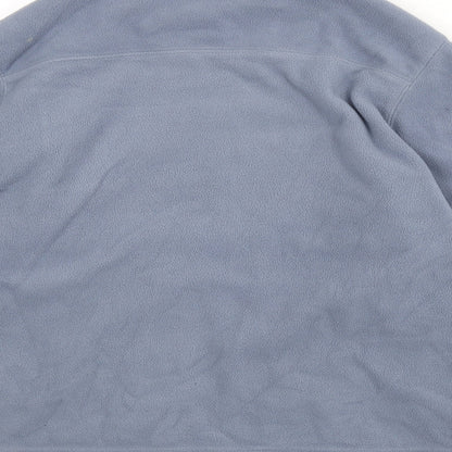 Brand and care label for Ellesse women’s blue jacket, size UK 14, zip