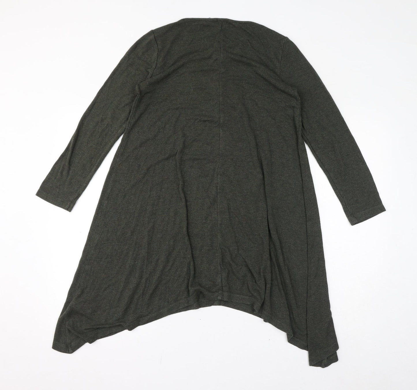 Kenar Womens Green Round Neck Viscose Pullover Jumper Size S