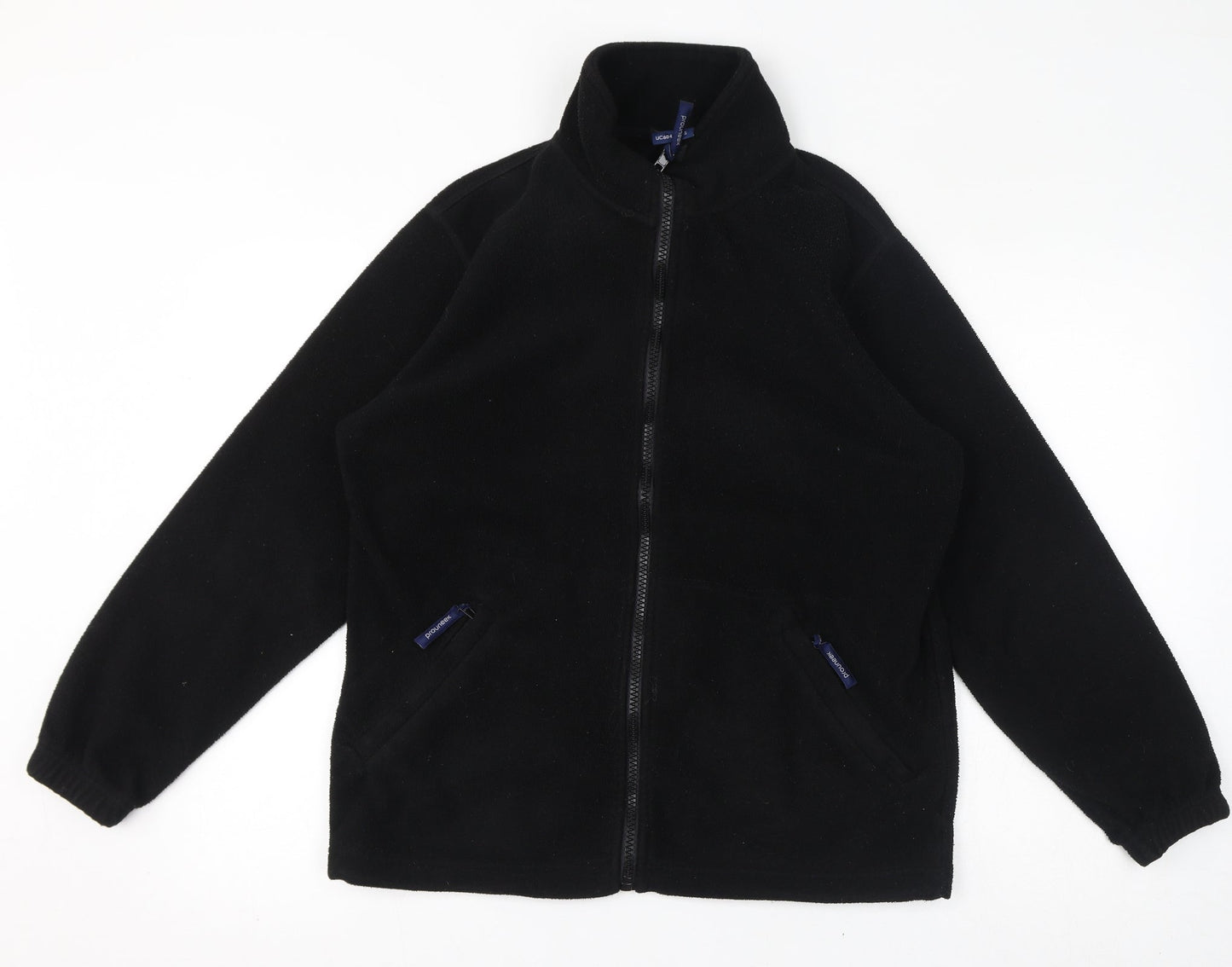 Prouneek Mens Black Jacket Size S Zip
