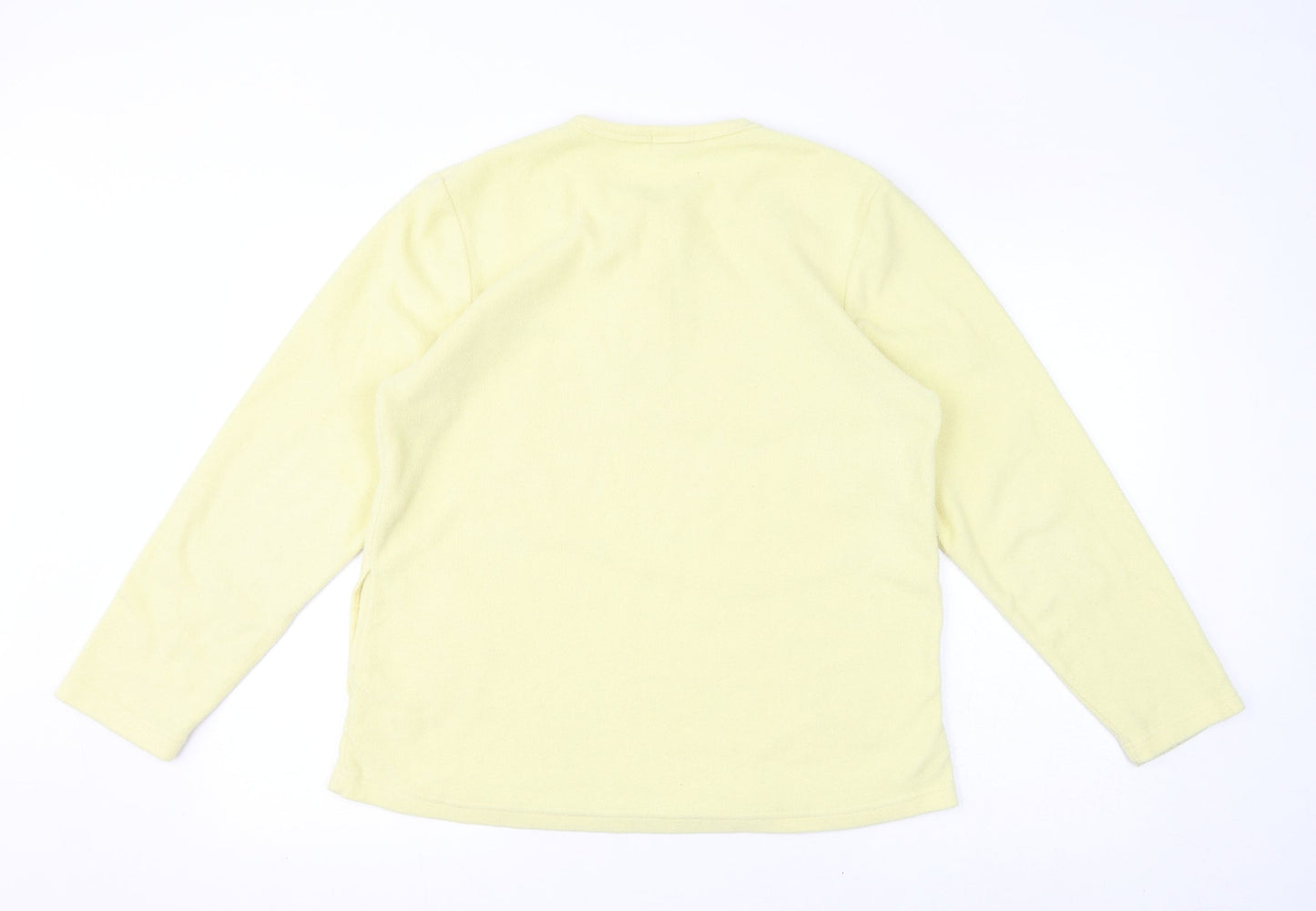 Nero Notte Womens Yellow Polyester Pullover Sweatshirt Size M Pullover