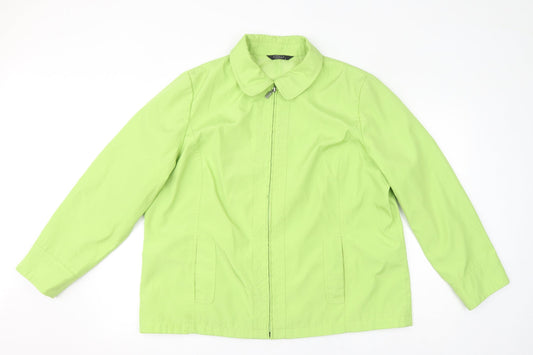 Bonmarché Womens Green Jacket Size L Zip