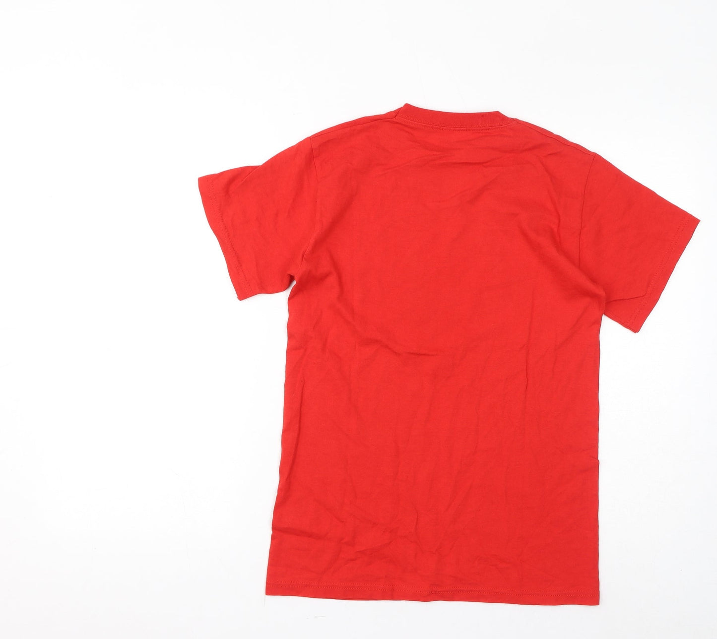 Fruit of the Loom Womens Red Cotton Basic T-Shirt Size S Crew Neck - Cymru, Welsh Dragon