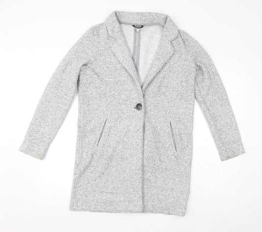 NEXT Womens Grey Jacket Size 10 Button