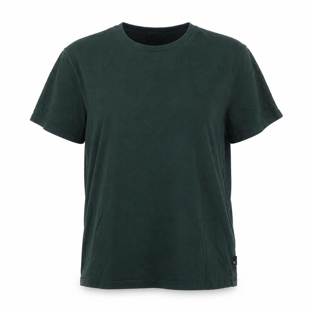 Burton Womens Green Cotton Basic T-Shirt Size L Crew Neck