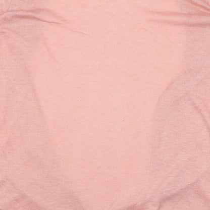 Divided by H&M Womens Pink V-Neck Polyester Cape Jumper Size M