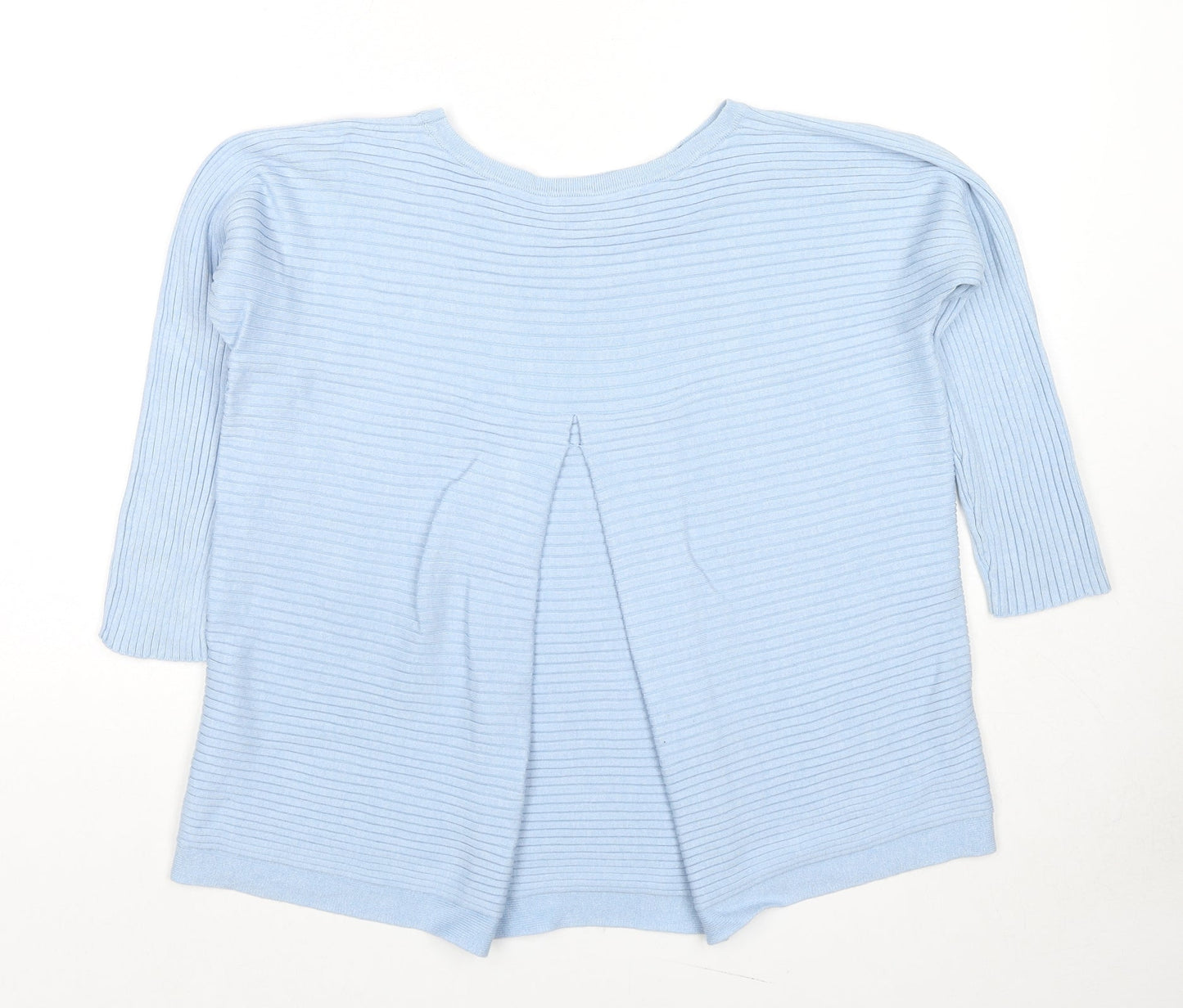 Phase Eight Womens Blue Round Neck Viscose Pullover Jumper Size S