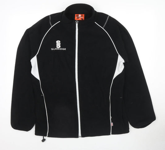 Surpridge Mens Black Jacket Size S Zip