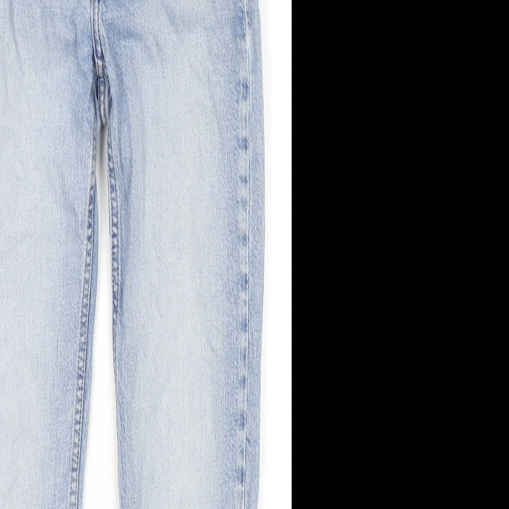 Weekday Womens Blue Cotton Skinny Jeans Size 24 in L28 in Regular Zip