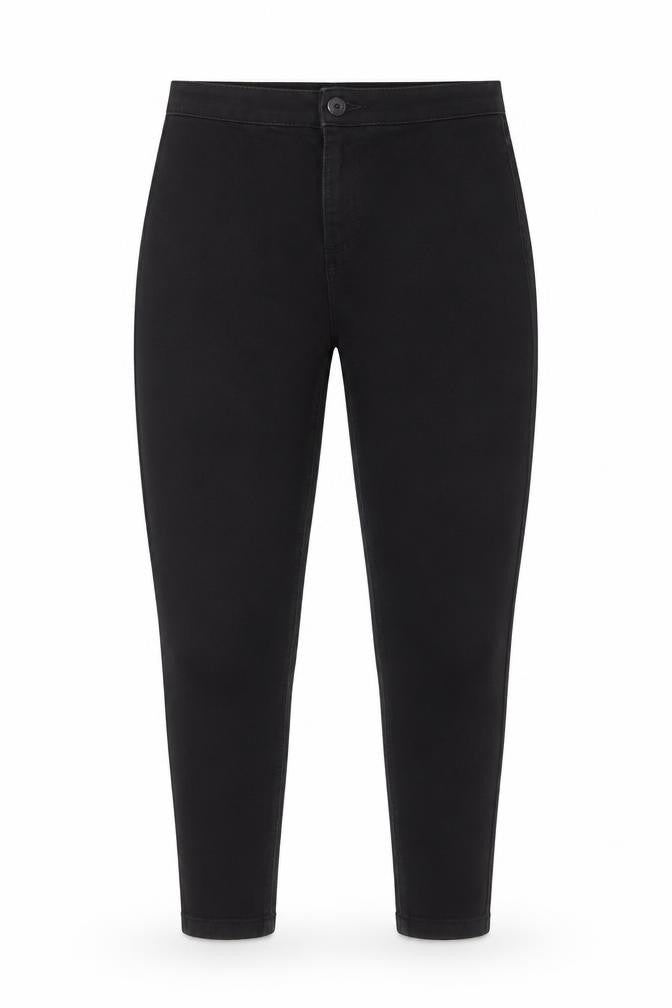 Marks & Spencer Womens Black Cotton Skinny Jeans Size 10 L28 in Regular Zip - Pockets