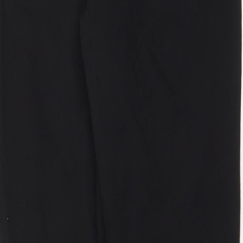 Marks and Spencer Womens Black Cotton Skinny Jeans Size 10 L28 in Regular Zip - Pockets