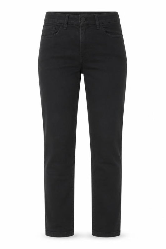 Marks & Spencer Womens Black Cotton Skinny Jeans Size 8 L29 in Regular Zip - Pockets