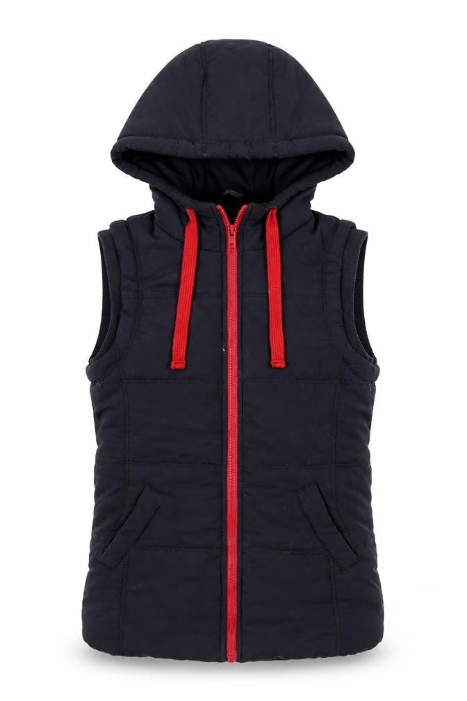 New Look Womens Blue Gilet Coat Size 8 Zip