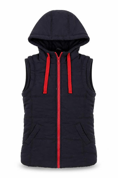 New Look Womens Blue Gilet Coat Size 8 Zip