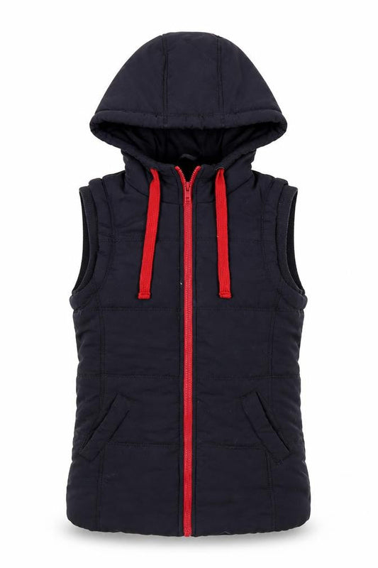 New Look Womens Blue Gilet Coat Size 8 Zip