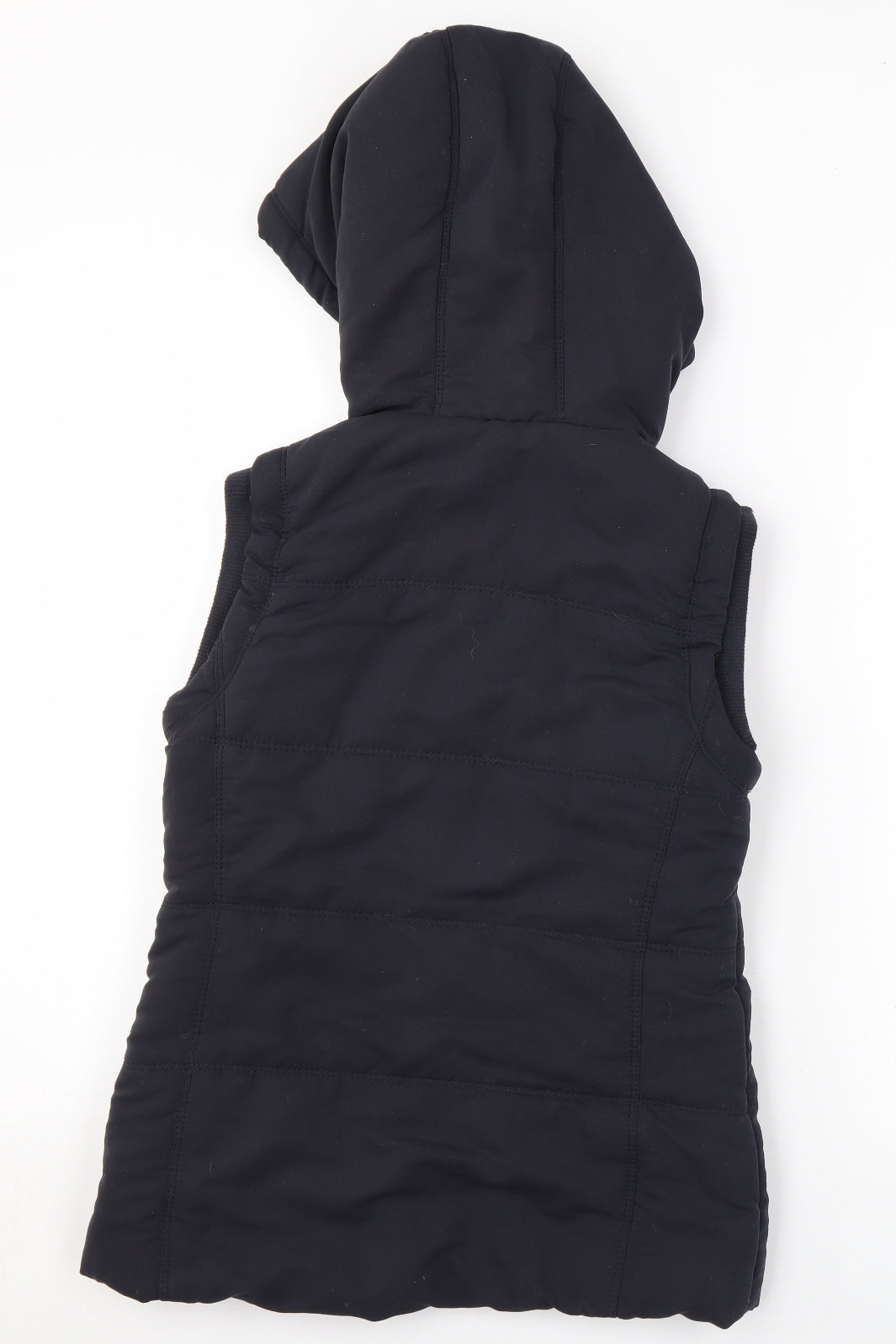 New Look Womens Blue Gilet Coat Size 8 Zip