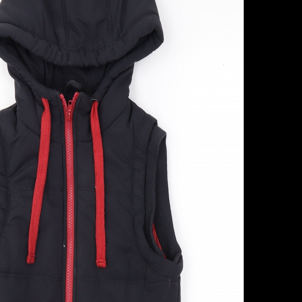 New Look Womens Blue Gilet Coat Size 8 Zip