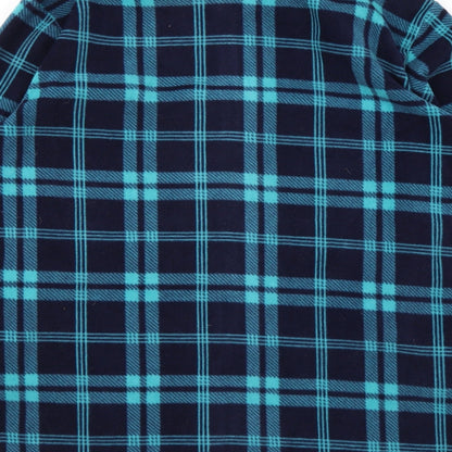 EWM Womens Blue Plaid Jacket Size M Zip