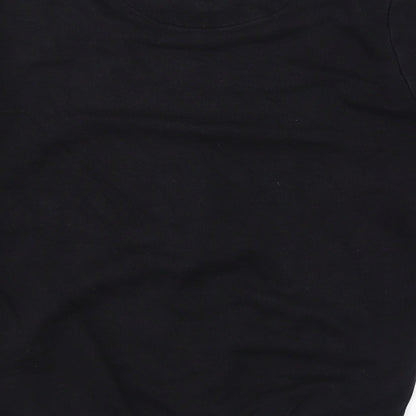 Brand and care label for Star Wars men’s black cotton pullover sweatshirt, size M, - stormtrooper