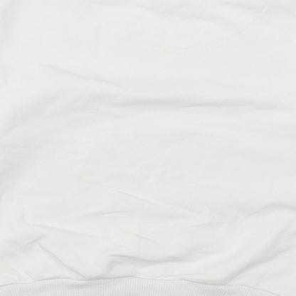 Rainbow High Girls White Cotton Pullover Sweatshirt Size 8-9 Years Pullover - Hype