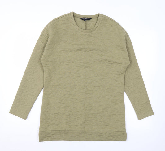 Kaleidoscope Womens Green Geometric Polyester Pullover Sweatshirt Size 10 Pullover