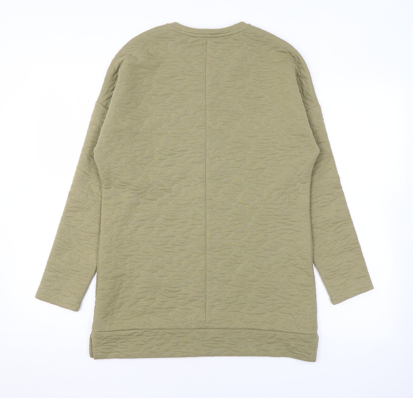 Kaleidoscope Womens Green Geometric Polyester Pullover Sweatshirt Size 10 Pullover