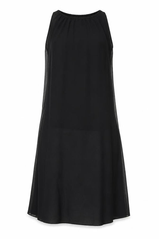 Boohoo Womens Black Polyester Shift Size 10 Round Neck Pullover