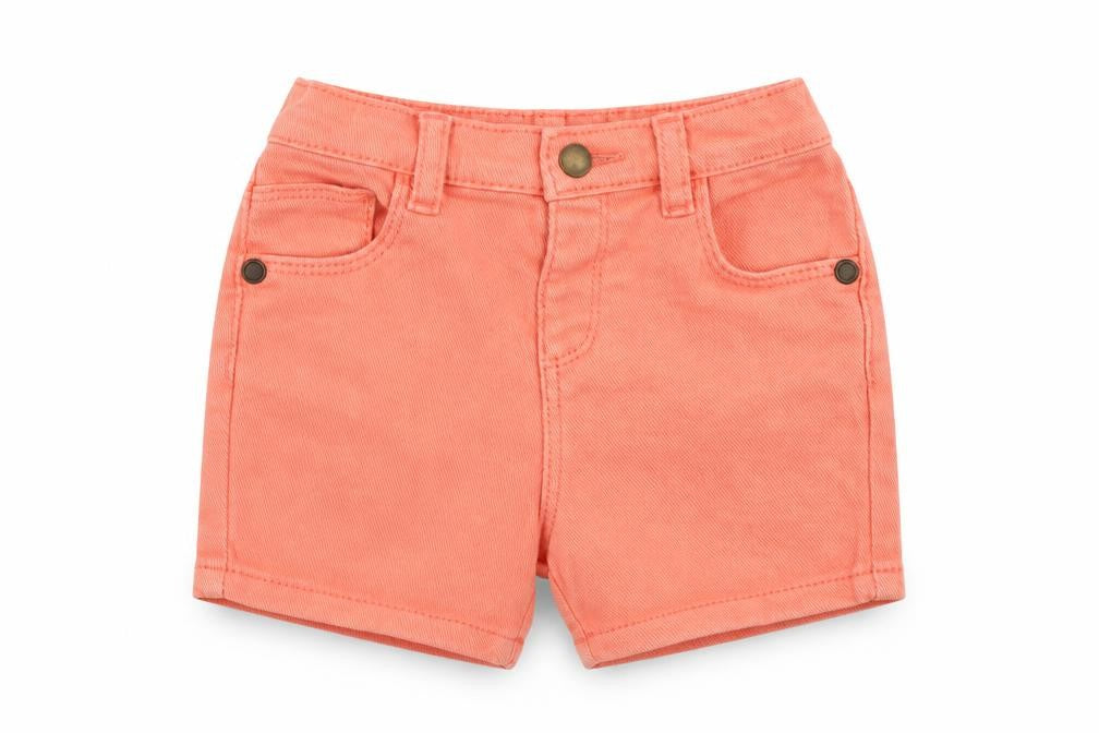 Marks & Spencer Baby Pink Striped Cotton Cropped Trousers Size 6-9 Months Button - Set