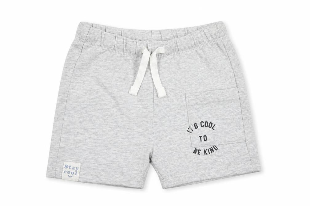 Marks & Spencer Baby Grey Cotton Cropped Trousers Size 6-9 Months Drawstring
