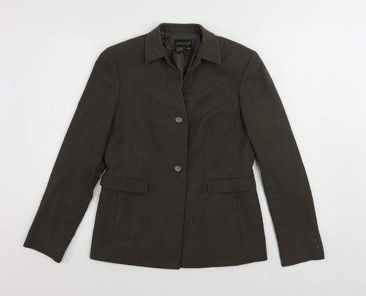 Episode Womens Brown Jacket Blazer Size 8 Button