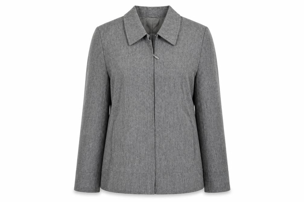 Jake's Womens Grey Jacket Size 14 Zip