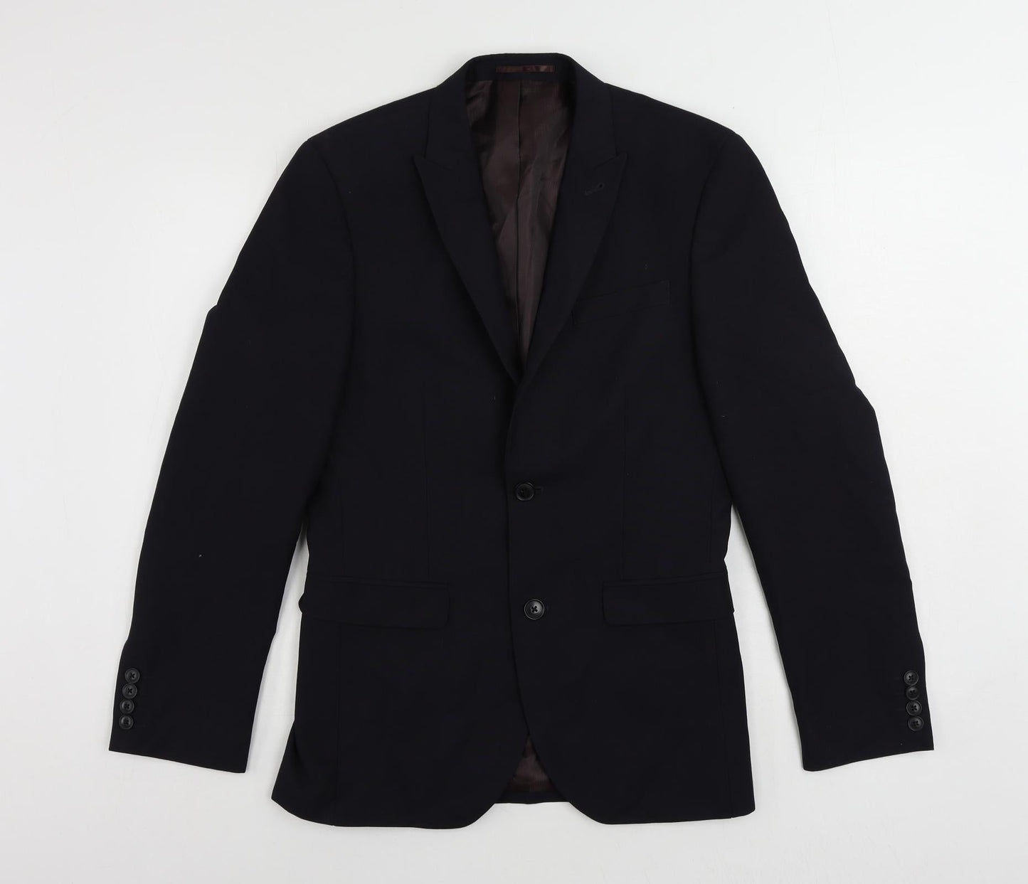 NEXT Mens Blue Polyester Jacket Suit Jacket Size 36 Regular