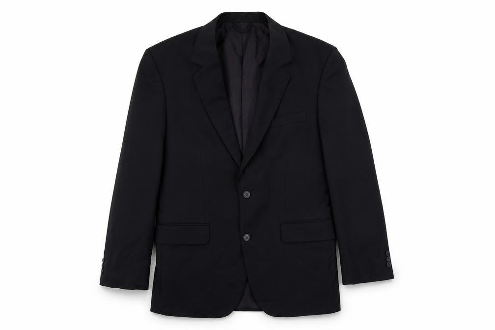 Tony Silom Mens Blue Polyester Jacket Suit Jacket Size 40 Regular