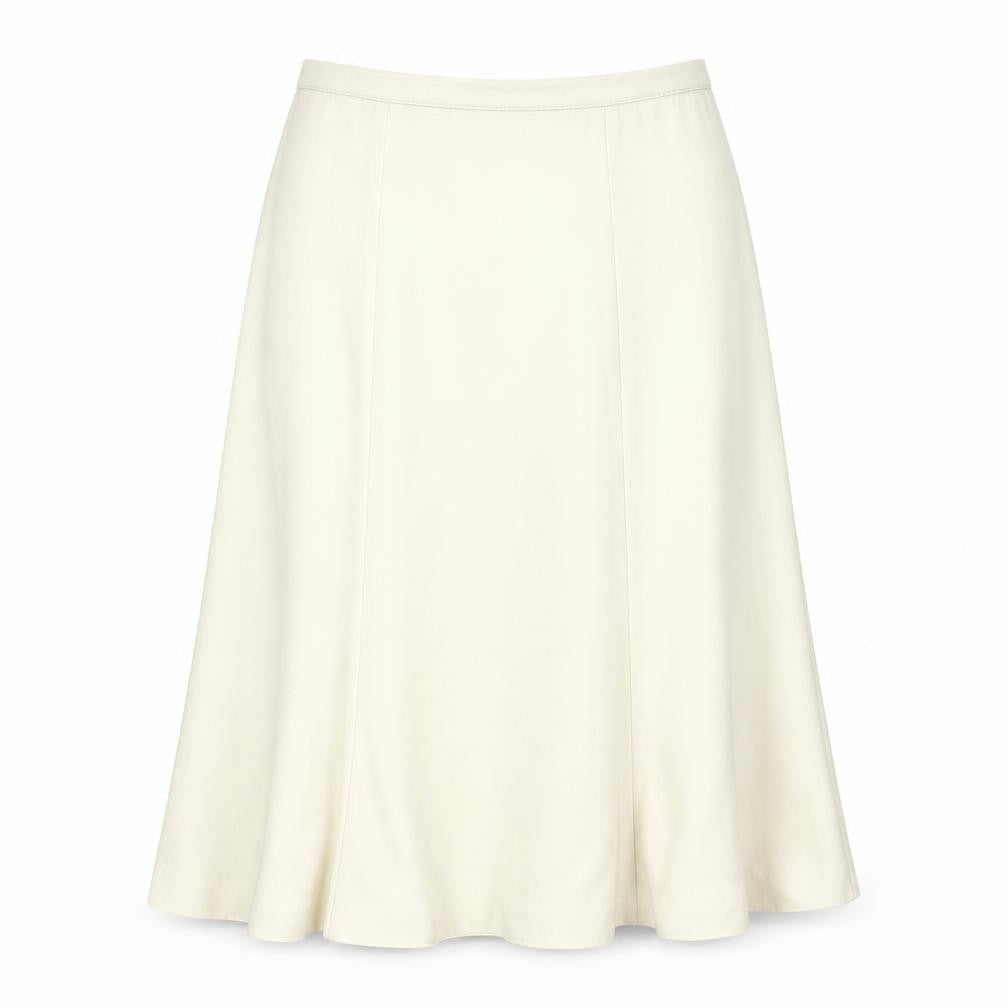 Travel Light Womens Ivory Polyester A-Line Skirt Size XL Zip
