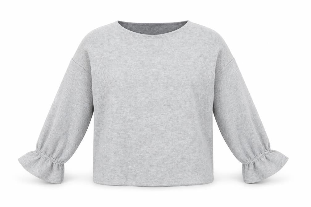 French Connection Womens Grey Polyester Pullover Sweatshirt Size S Pullover