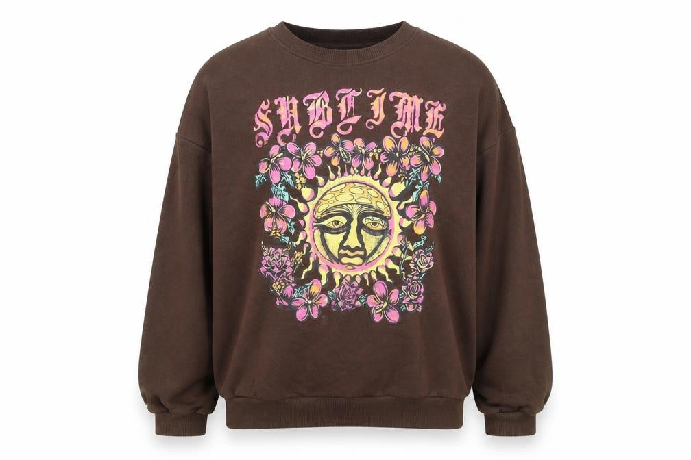 H&M Girls Brown Cotton Pullover Sweatshirt Size 10-11 Years Pullover
