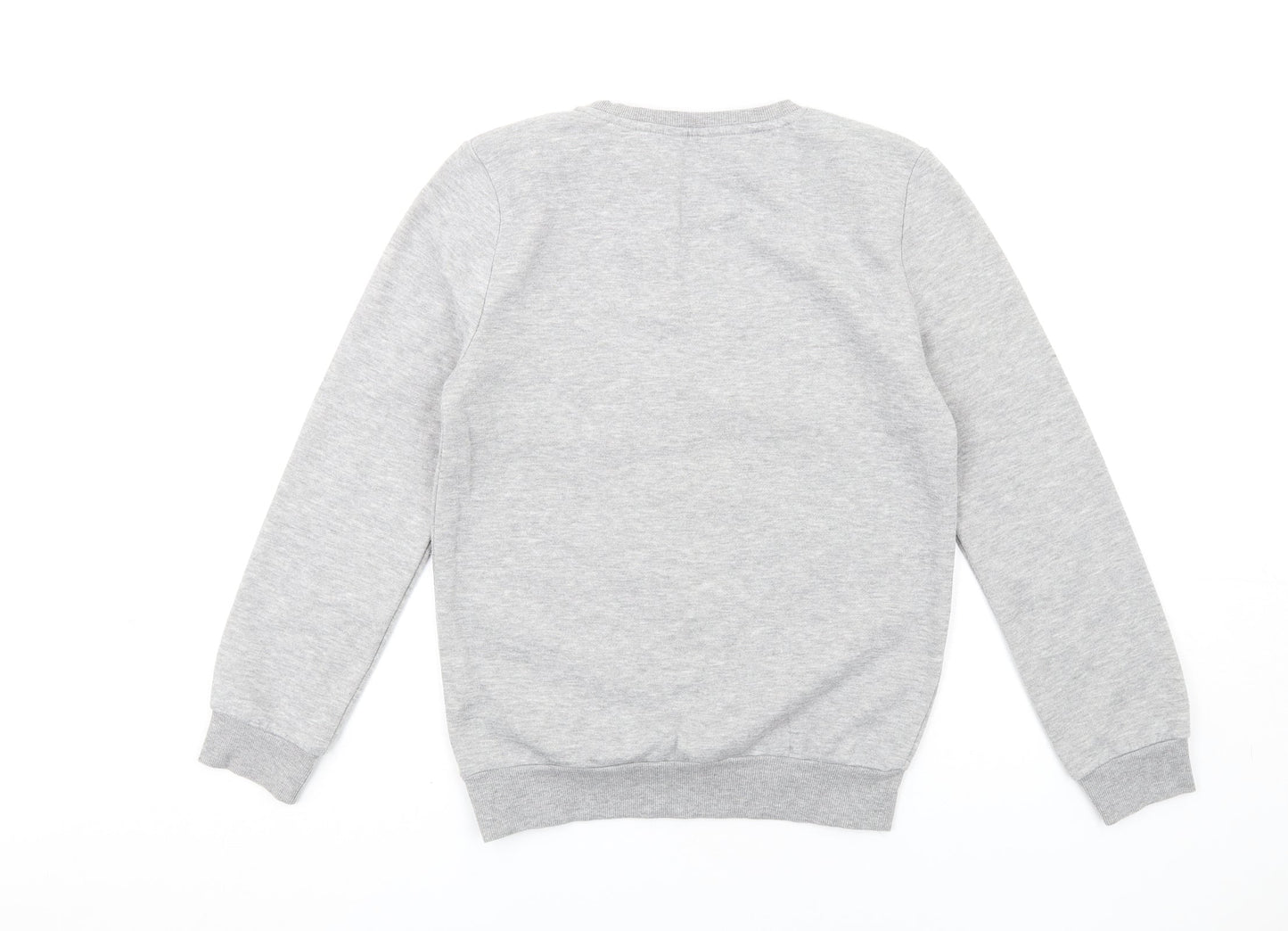 Disney Womens Grey Polyester Pullover Sweatshirt Size 2XS Pullover - Christmas Stitch