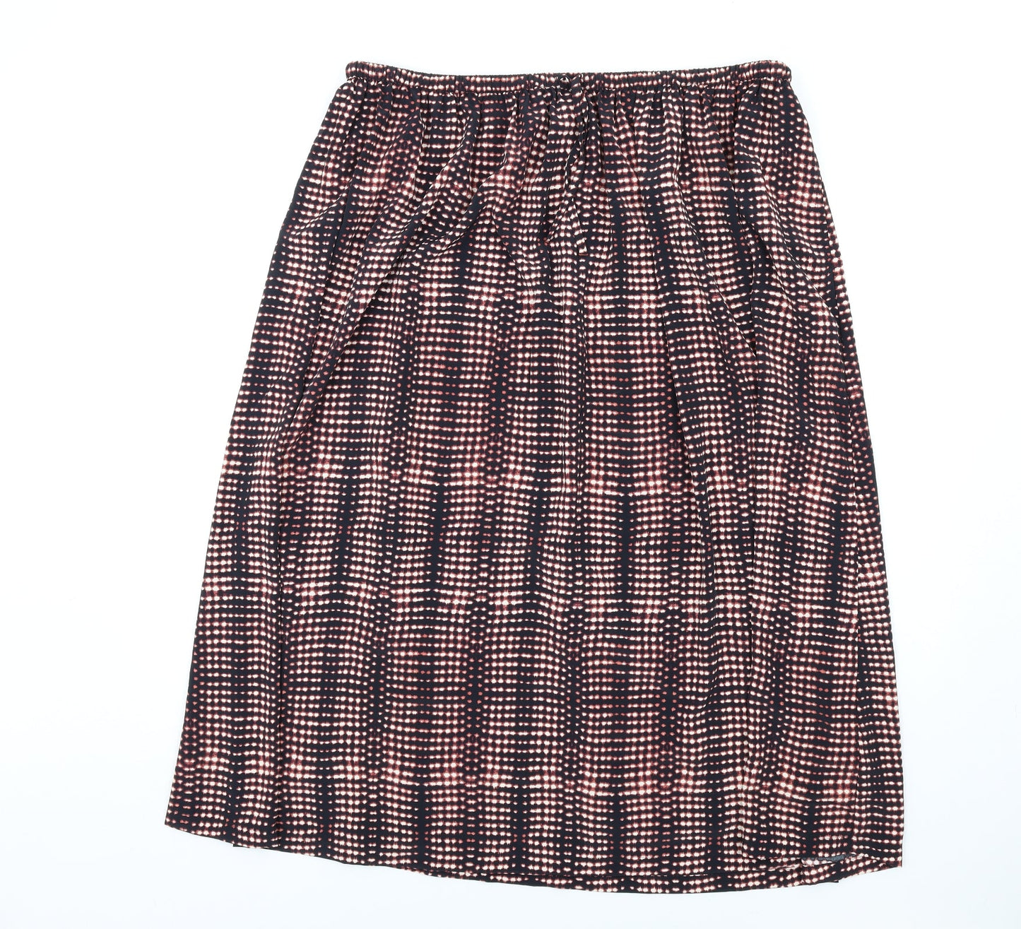 Per Una Womens Multicoloured Geometric Polyester A-Line Skirt Size 18 Drawstring