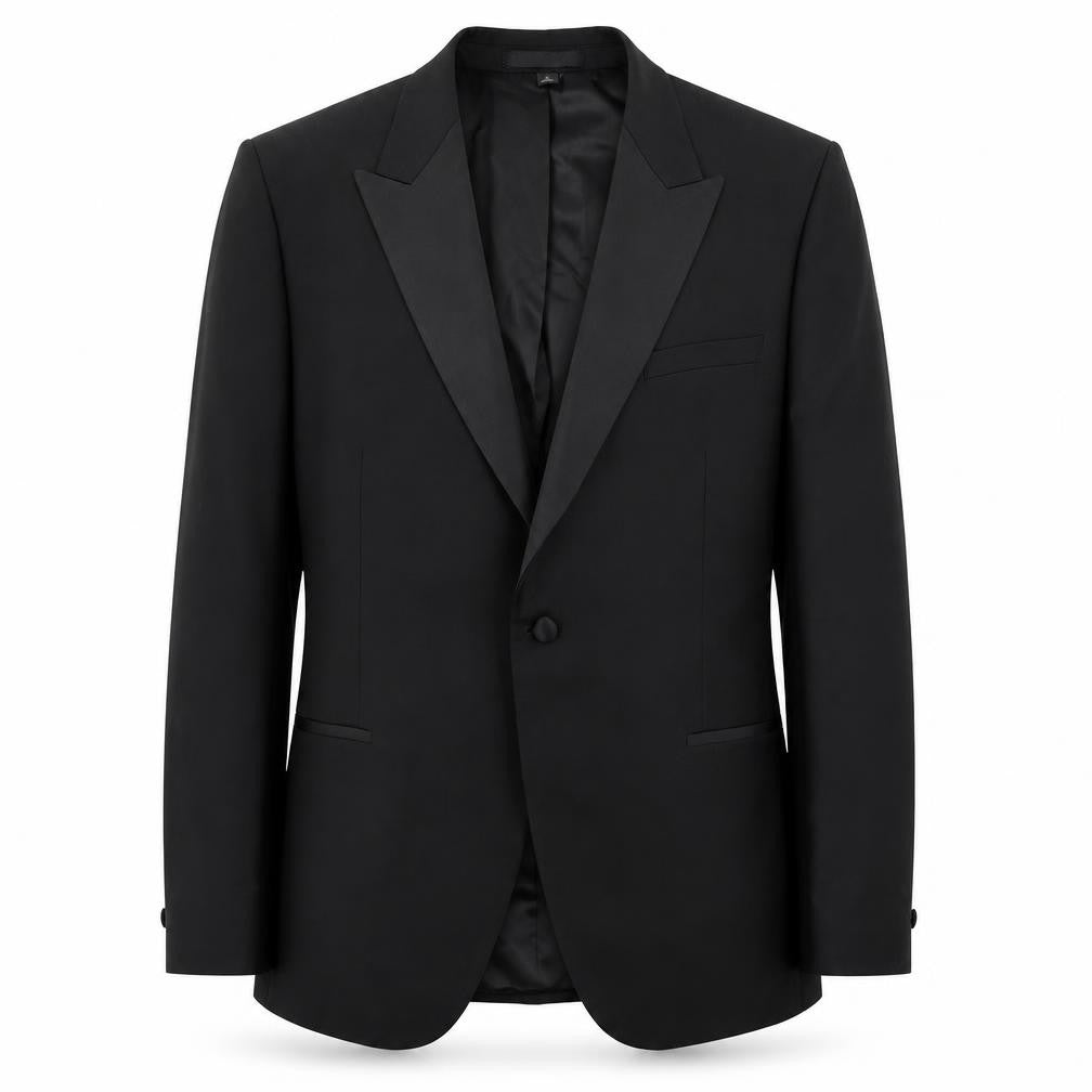 Marks & Spencer Mens Black Polyester Jacket Blazer Size 44 Regular