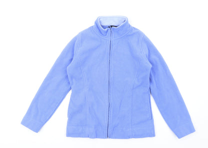 Preloved EWM Womens Blue Jacket Size 14 Zip - Front