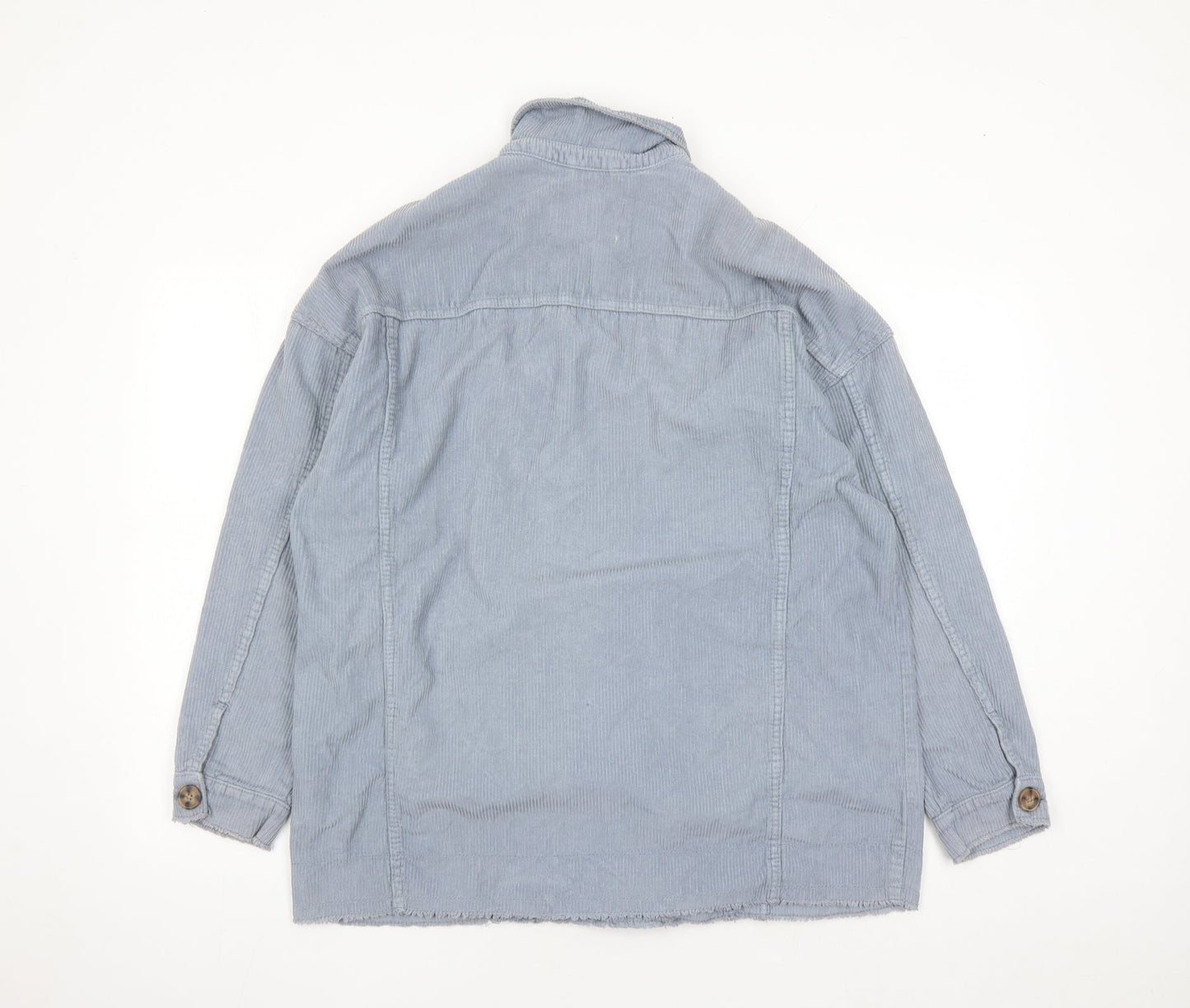 Stradivarius Mens Blue Jacket Size S Button