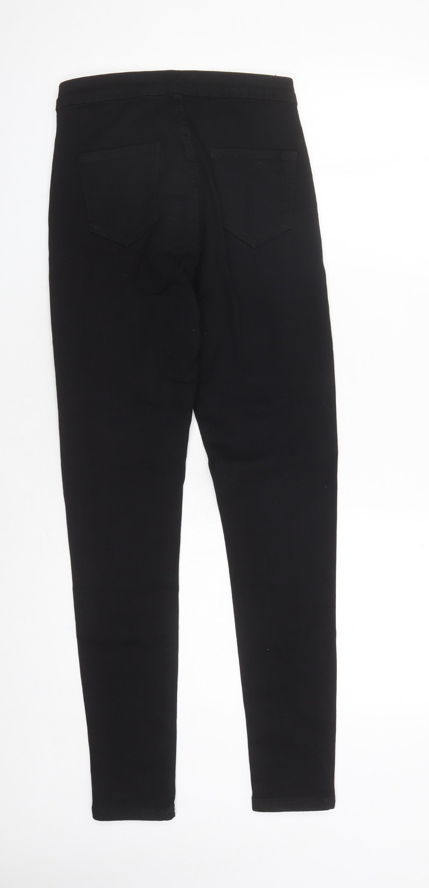 I SAW IT FIRST Womens Black Cotton Skinny Jeans Size 8 L27 in Regular Zip
