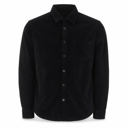 ASOS Mens Black Cotton Button-Up Size M Collared Button