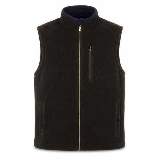 Hawkshead Mens Brown Jacket Waistcoat Size M Zip - Pockets